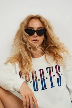 Gina Tricot Riley Sweater Offwh/sport