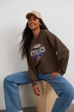 Gina Tricot Riley Sweater Brown/athletics