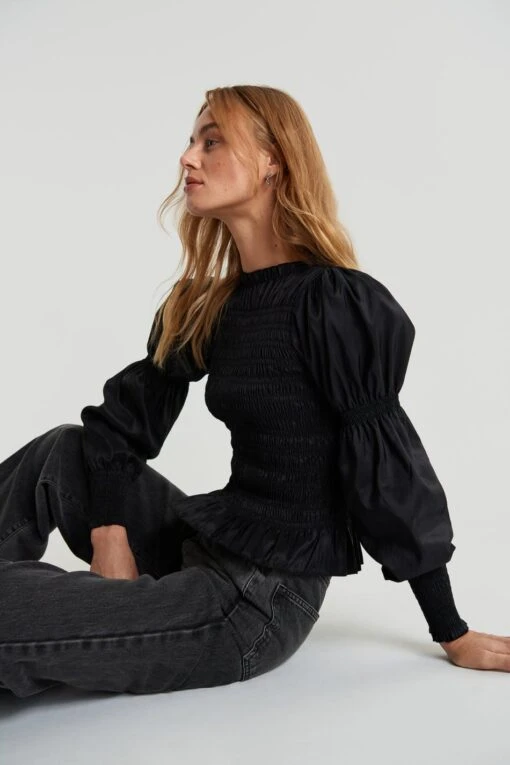 Gina Tricot Trisha Blouse Black -Dress N Tops Sales Store 11050900001