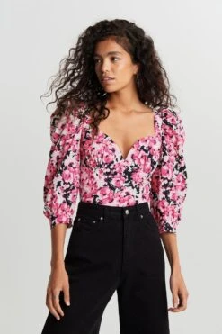 Gina Tricot Heartshape Top Aop