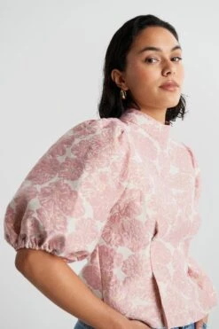 Gina Tricot Molly Blouse Pink/white