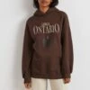 Gina Tricot Lola Hoodie Brown/canada