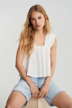 Gina Tricot Nina Top Offwhite
