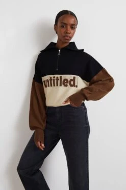 Gina Tricot Marit Knitted Sweater Block Aop