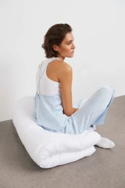 Gina Tricot Nicole Lounge Satin Singlet Blue