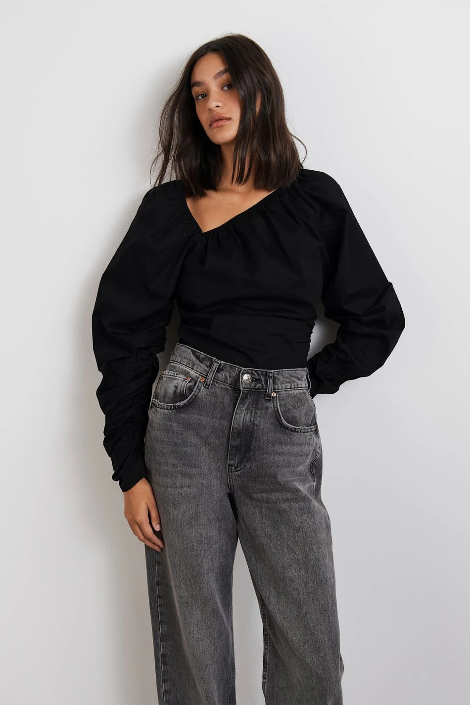 Gina Tricot Aina Blouse Black 2 Gina Tricot Aina Blouse Black - Image 2