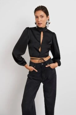 Gina Tricot Pamela Blouse Black