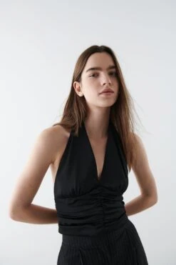 Gina Tricot Vendela Top Black