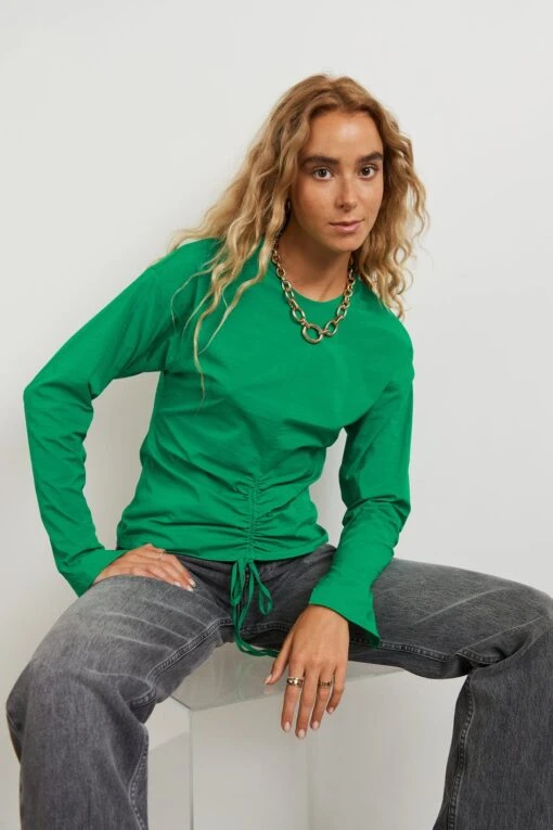 Gina Tricot Monica Blouse Green -Dress N Tops Sales Store 15792600001