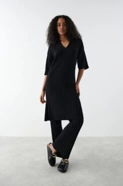 Gina Tricot Naya Knitted Dress Black