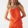 Gina Tricot Tamara Singlet Red Orange