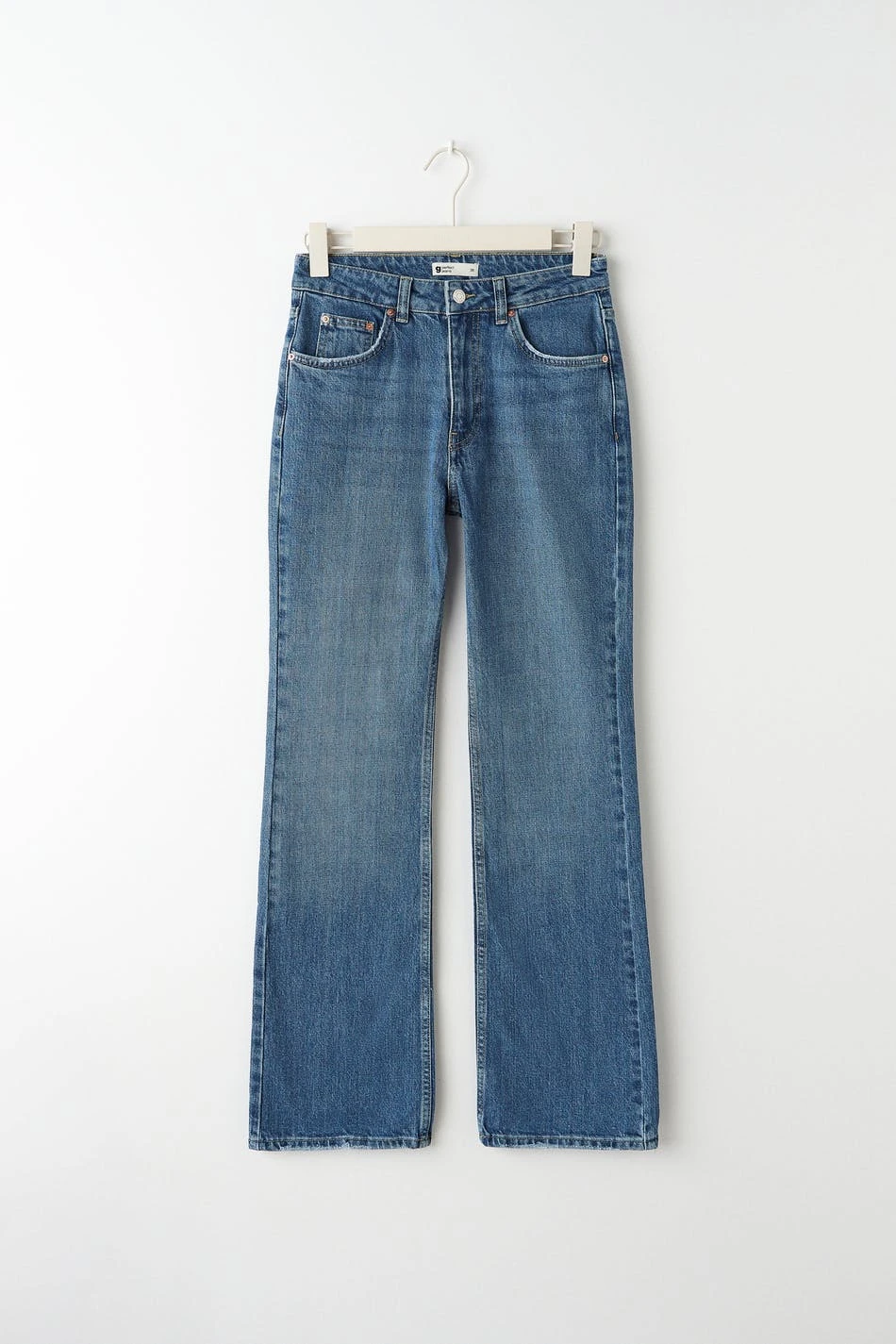 Gina Tricot Full Length Petite Flare Jeans Dk Blue 1 Gina Tricot Full Length Petite Flare Jeans Dk Blue