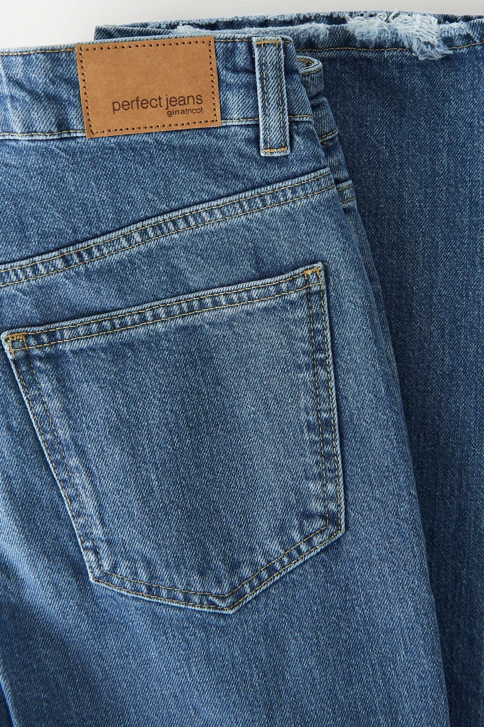 Gina Tricot Full Length Petite Flare Jeans Dk Blue 2 Gina Tricot Full Length Petite Flare Jeans Dk Blue - Image 2