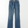 Gina Tricot Full Length Tall Flare Jeans Dk Blue