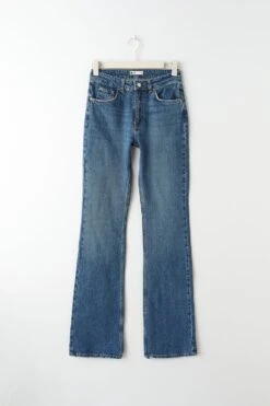 Gina Tricot Full Length Tall Flare Jeans Dk Blue