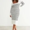 Gina Tricot Maja Knitted Dress Black/stripe