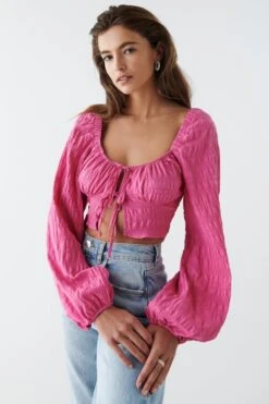 Gina Tricot Marielle Blouse Strawberry Moon