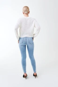 Gina Tricot Molly Petite High W Jeans Lt Blue F