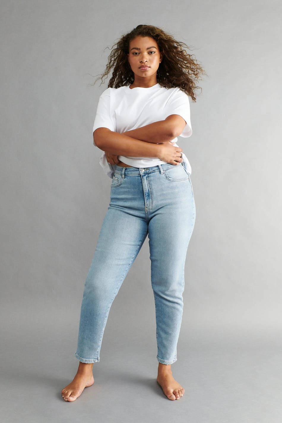 Gina Tricot Comfy Mom Jeans Pale Blue 1 Gina Tricot Comfy Mom Jeans Pale Blue