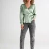 Gina Tricot Yvonne Wrap Blouse Mint