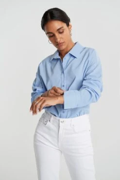 Gina Tricot Missy Shirt Light Blue