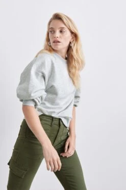 Gina Tricot Basic Sweater Lt Greymelange