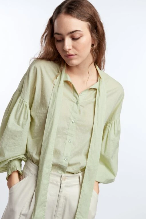 Gina Tricot Zina Tie Neck Blouse Lilly -Dress N Tops Sales Store 87502603102