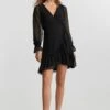 Gina Tricot Julianna Wrap Dress Black