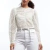 Gina Tricot Francesca Lace Top Offwhite