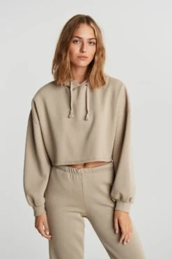 Gina Tricot Basic Cropped Hood Goat